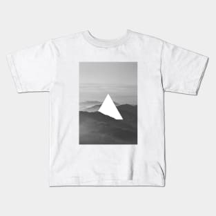 Shape with the world - Triangle: Shape is representing something that you define it for something about it Kids T-Shirt